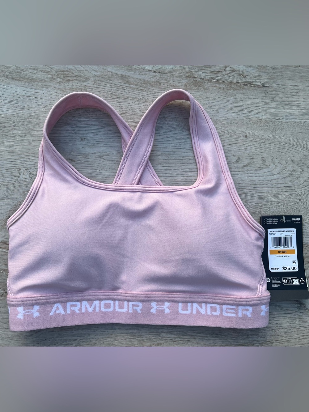 Under Armour Women's Mid Crossback Sports Bra Size Small
